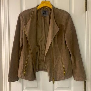 Brown Suede Queens Collection Jacket